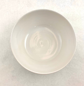 Service Bowl (lg) - blue swirls - porcelain